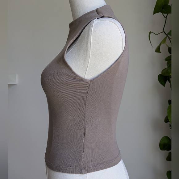 Zara High Neck Cotton Tank - Picture 3 of 7